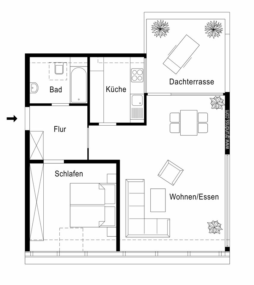 Grundriss Wohnung 