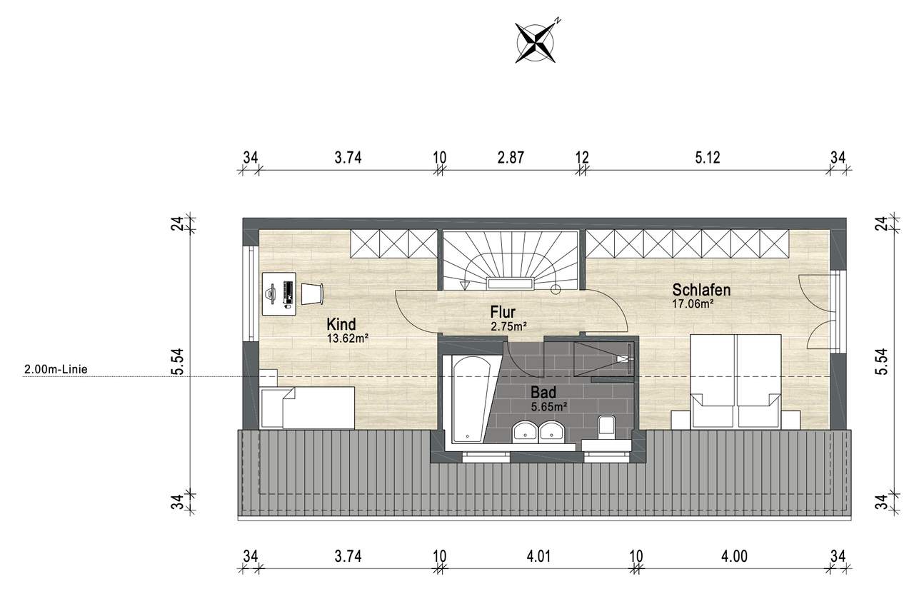 Grundriss 2 DG