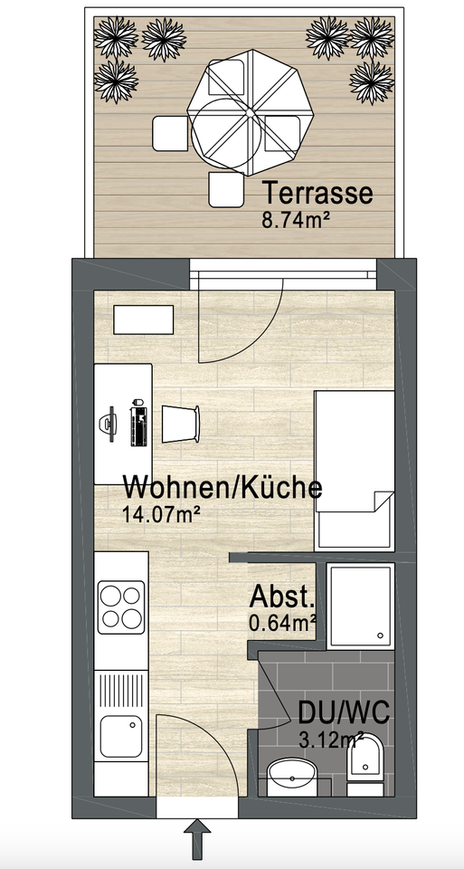 Grundriss Apartment